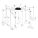 Sonneman - LED Pendant - Papillons - Satin Black- Union Lighting Luminaires Decor