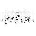 Sonneman - LED Pendant - Papillons - Satin Black- Union Lighting Luminaires Decor