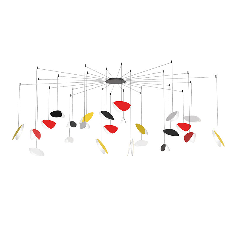 Sonneman - LED Pendant - Papillons - Satin Black- Union Lighting Luminaires Decor
