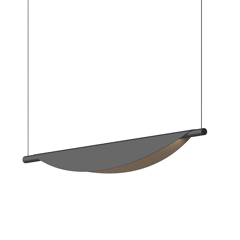 Sonneman Canada - LED Pendant - Tela - Satin Black- Union Lighting Luminaires Decor