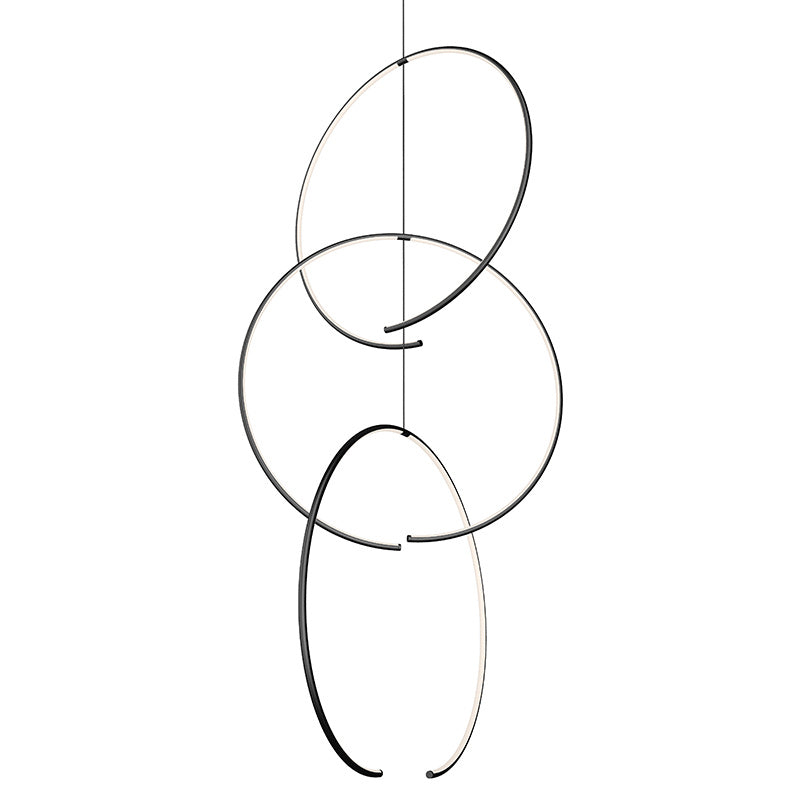 Sonneman Canada - LED Pendant - Torc - Satin Black- Union Lighting Luminaires Decor