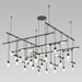 Sonneman - Seven Light Pendant - Suspenders - Satin Black- Union Lighting Luminaires Decor