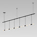 Sonneman - Six Light Pendant - Suspenders - Satin Black- Union Lighting Luminaires Decor