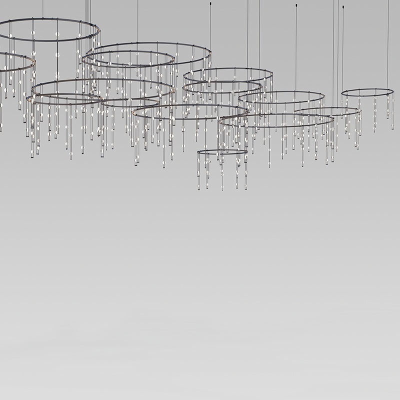 Sonneman - 543 Light Pendant - Suspenders - Satin Black- Union Lighting Luminaires Decor