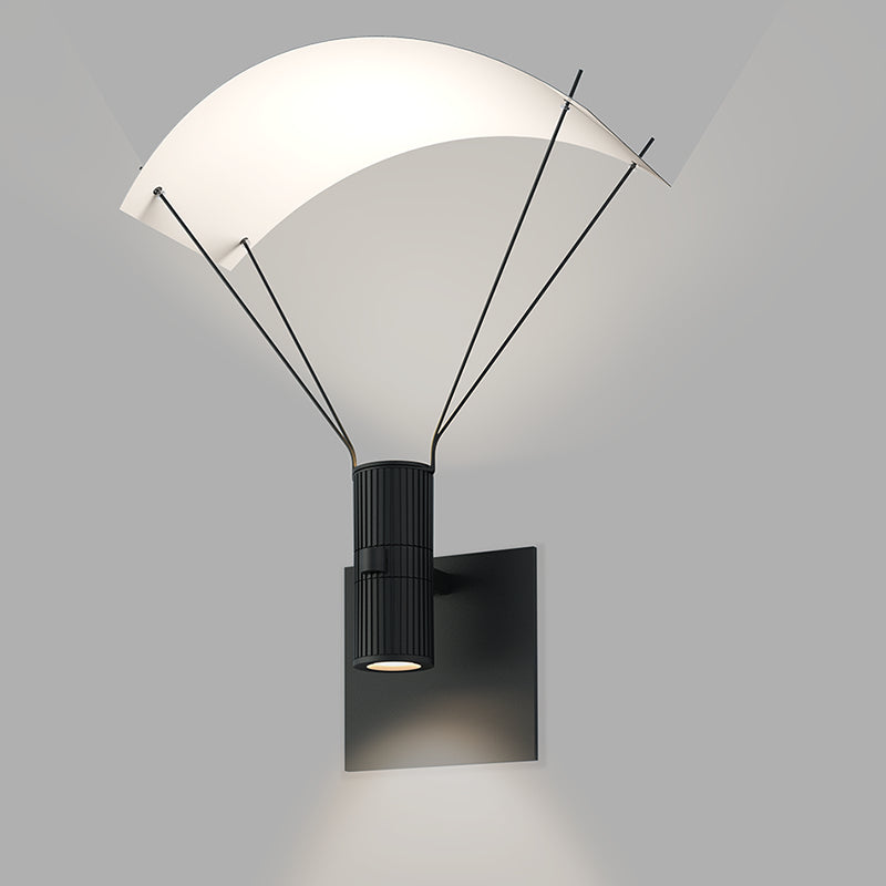 Sonneman - One Light Wall Sconce - Suspenders - Satin Black- Union Lighting Luminaires Decor