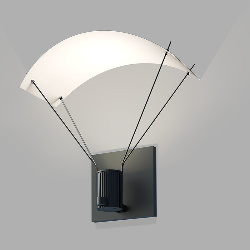 Sonneman - One Light Wall Sconce - Suspenders - Satin Black- Union Lighting Luminaires Decor