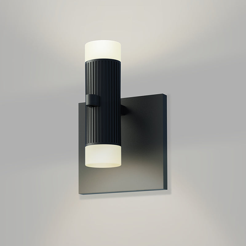 Sonneman - One Light Wall Sconce - Suspenders - Satin Black- Union Lighting Luminaires Decor