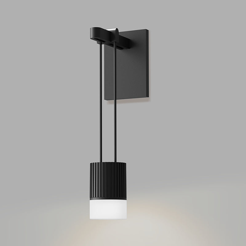 Sonneman - One Light Wall Sconce - Suspenders - Satin Black- Union Lighting Luminaires Decor