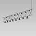 Sonneman - Eight Light Pendant - Suspenders - Satin Black- Union Lighting Luminaires Decor