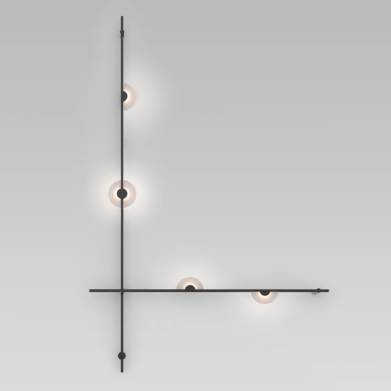 Sonneman - Five Light Bath Bar - Suspenders - Satin Black- Union Lighting Luminaires Decor