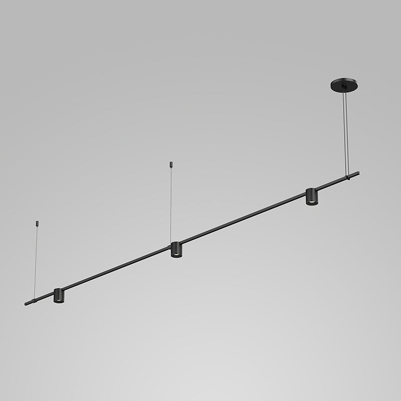 Sonneman Canada - Three Light Pendant - Suspenders - Satin Black- Union Lighting Luminaires Decor