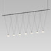 Sonneman - Seven Light Pendant - Suspenders - Satin Black- Union Lighting Luminaires Decor