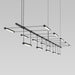 Sonneman - 15 Light Pendant - Suspenders - Satin Black- Union Lighting Luminaires Decor