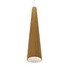 Accord Lighting - One Light Pendant - Conical - Louro Freijo- Union Lighting Luminaires Decor