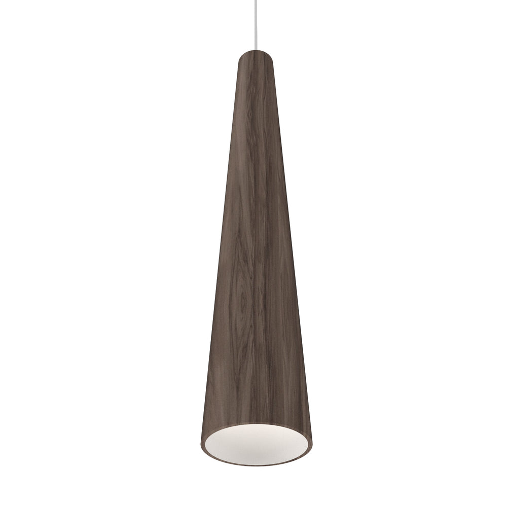 Accord Lighting - One Light Pendant - Conical - American Walnut- Union Lighting Luminaires Decor