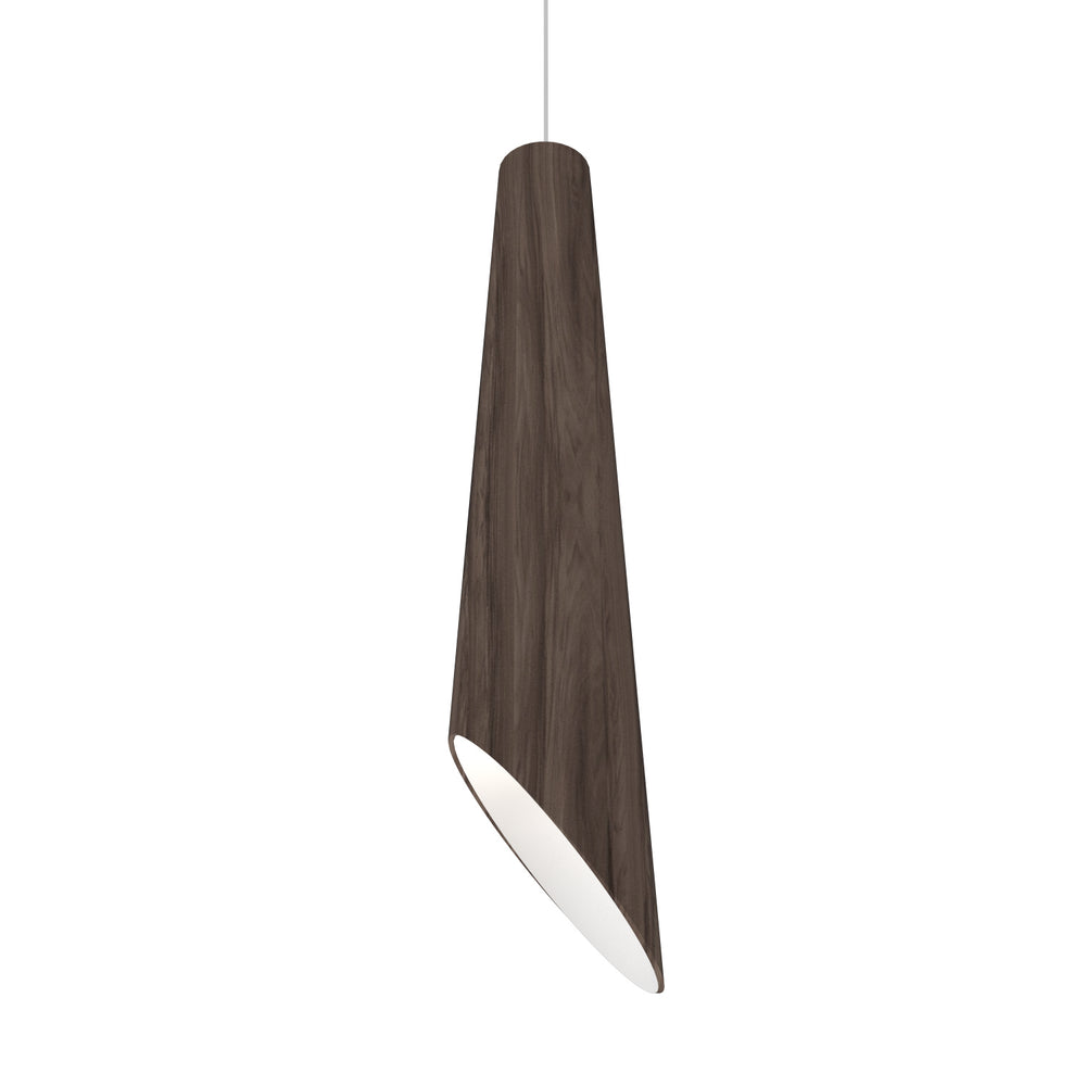 Accord Lighting - One Light Pendant - Conical - American Walnut- Union Lighting Luminaires Decor