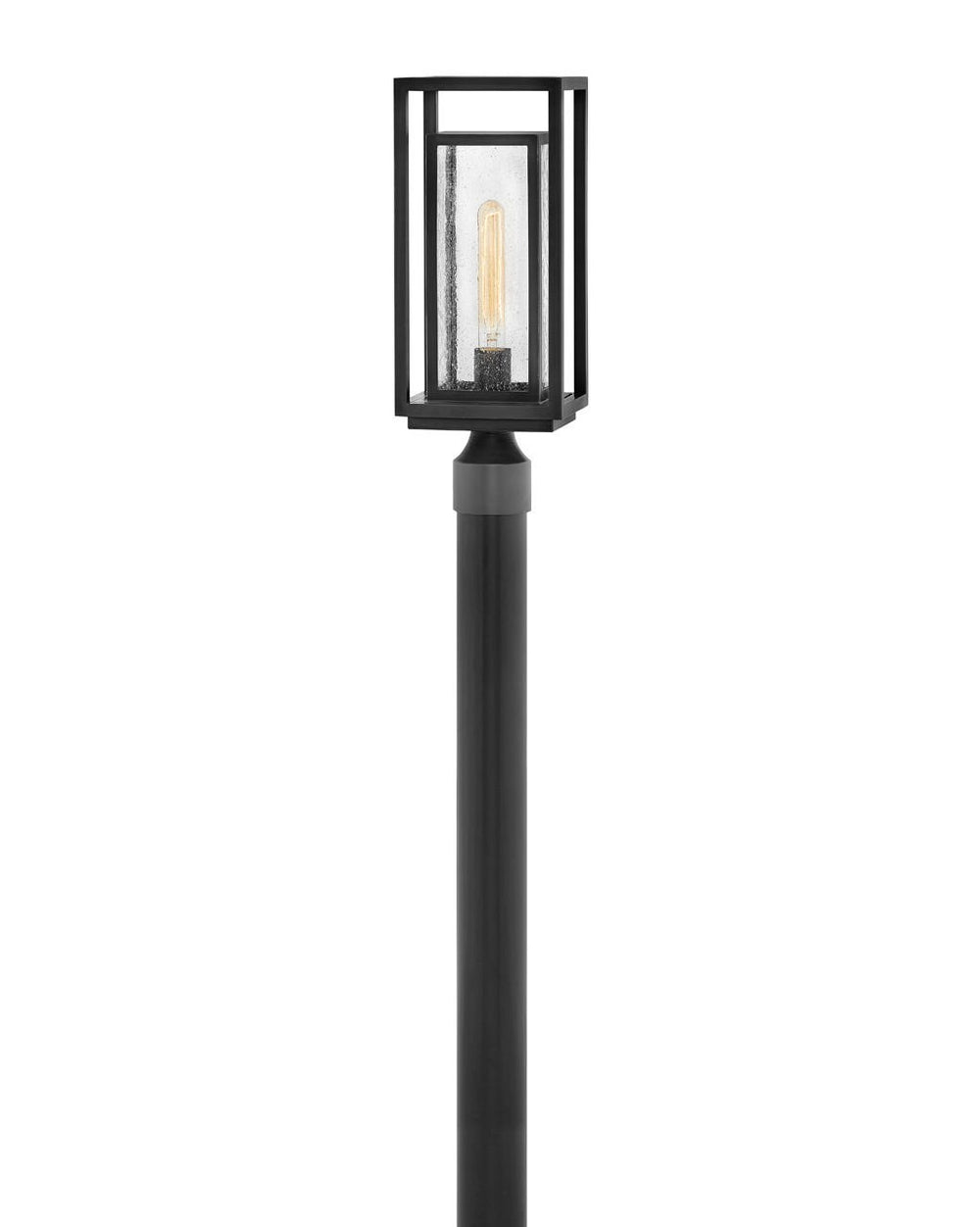 Hinkley Canada - LED Post Top or Pier Mount Lantern - Republic - Black- Union Lighting Luminaires Decor