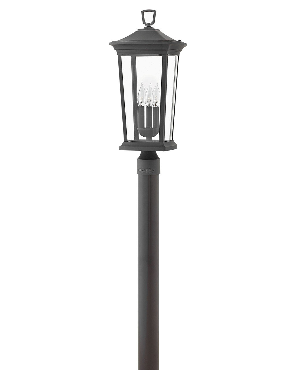 Hinkley Canada - LED Post Top or Pier Mount Lantern - Bromley - Museum Black- Union Lighting Luminaires Decor