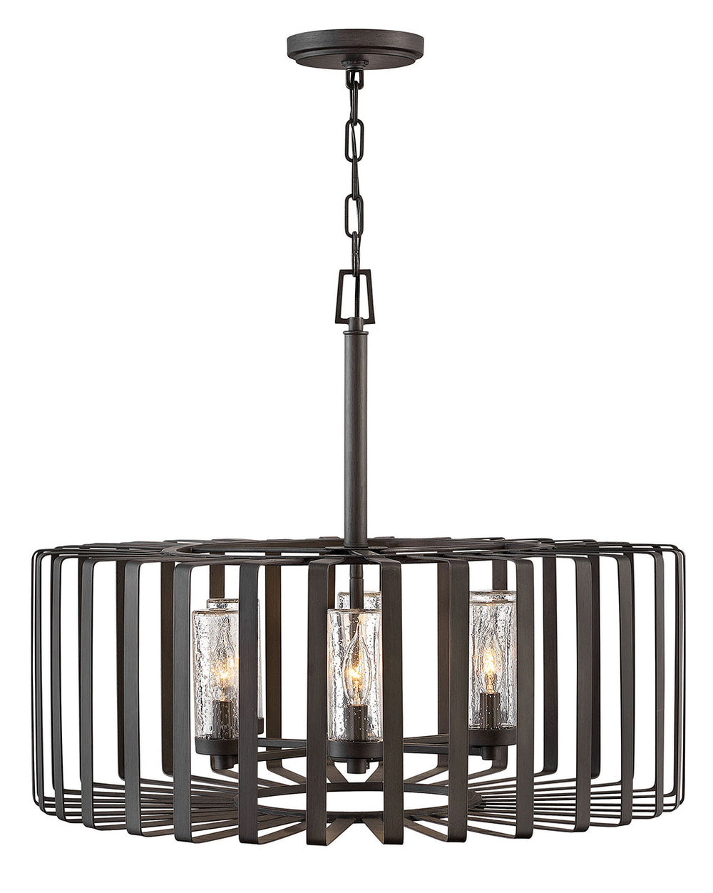 Hinkley Canada - LED Chandelier - Reid - Brushed Graphite- Union Lighting Luminaires Decor