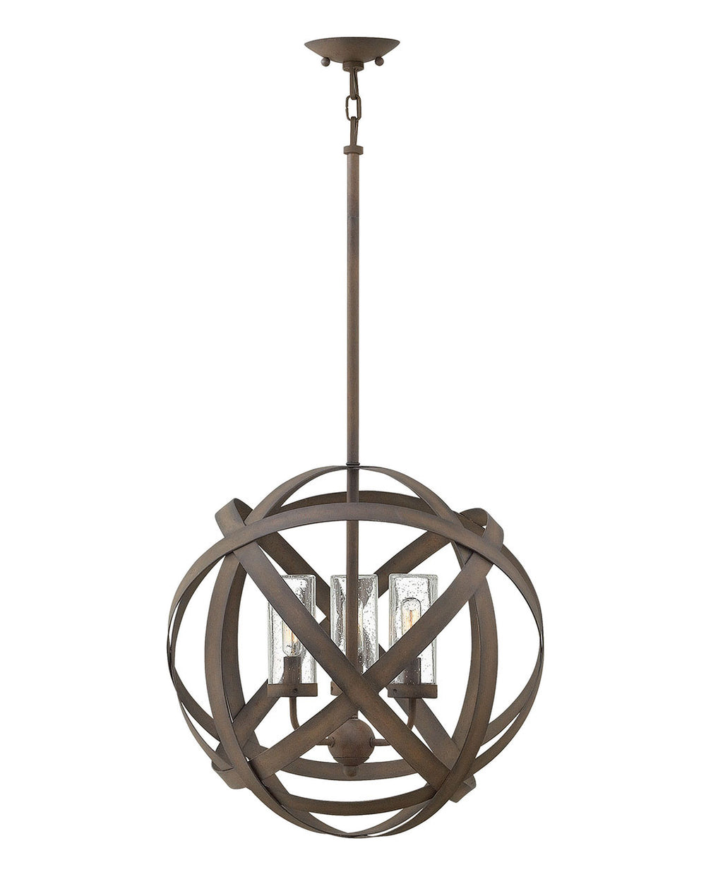 Hinkley Canada - LED Chandelier - Carson - Vintage Iron- Union Lighting Luminaires Decor