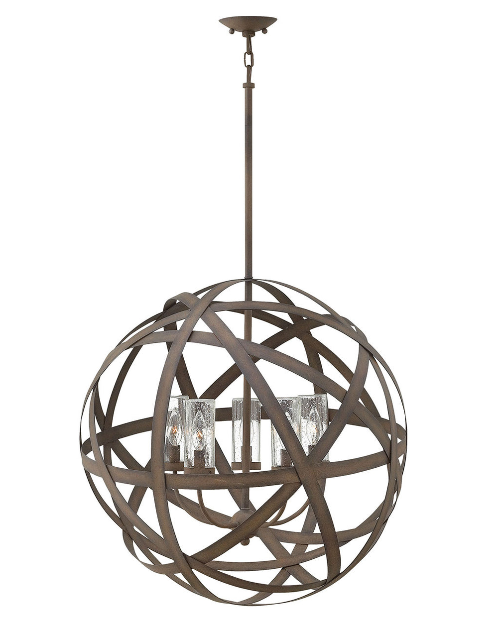 Hinkley Canada - LED Chandelier - Carson - Vintage Iron- Union Lighting Luminaires Decor