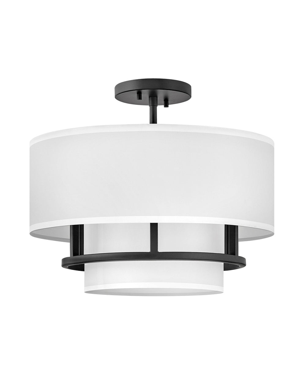 Hinkley Canada - LED Semi-Flush Mount - Graham - Black- Union Lighting Luminaires Decor