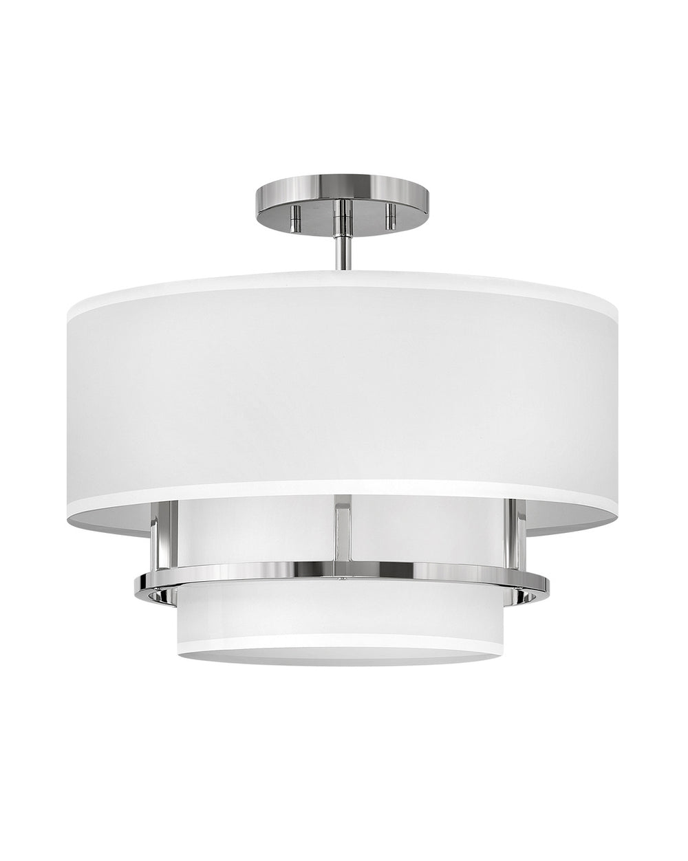 Hinkley Canada - LED Semi-Flush Mount - Graham - Polished Nickel- Union Lighting Luminaires Decor