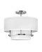 Hinkley Canada - LED Semi-Flush Mount - Graham - Polished Nickel- Union Lighting Luminaires Decor