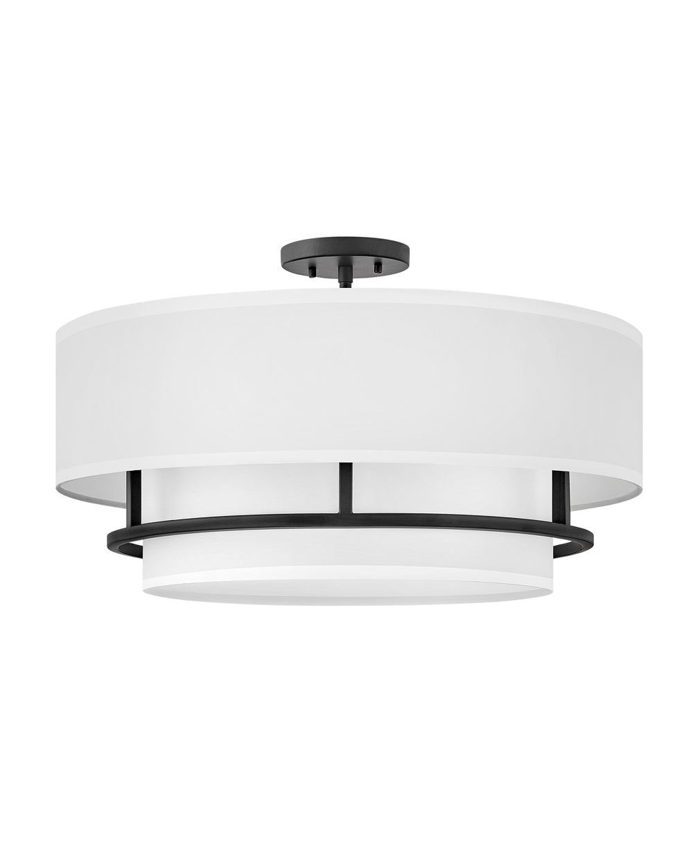 Hinkley Canada - LED Semi-Flush Mount - Graham - Black- Union Lighting Luminaires Decor