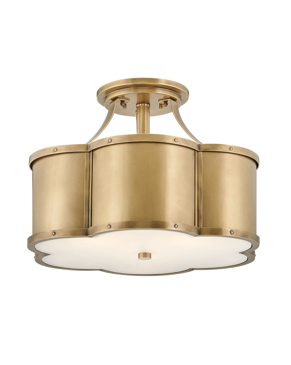 Hinkley Canada - LED Semi-Flush Mount - Chance - Heritage Brass- Union Lighting Luminaires Decor
