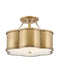 Hinkley Canada - LED Semi-Flush Mount - Chance - Heritage Brass- Union Lighting Luminaires Decor