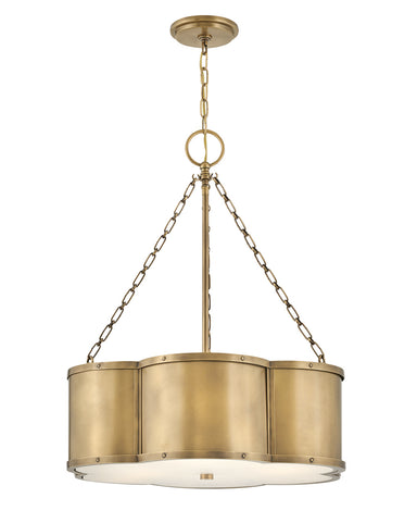 Hinkley Canada - LED Pendant - Chance - Heritage Brass- Union Lighting Luminaires Decor
