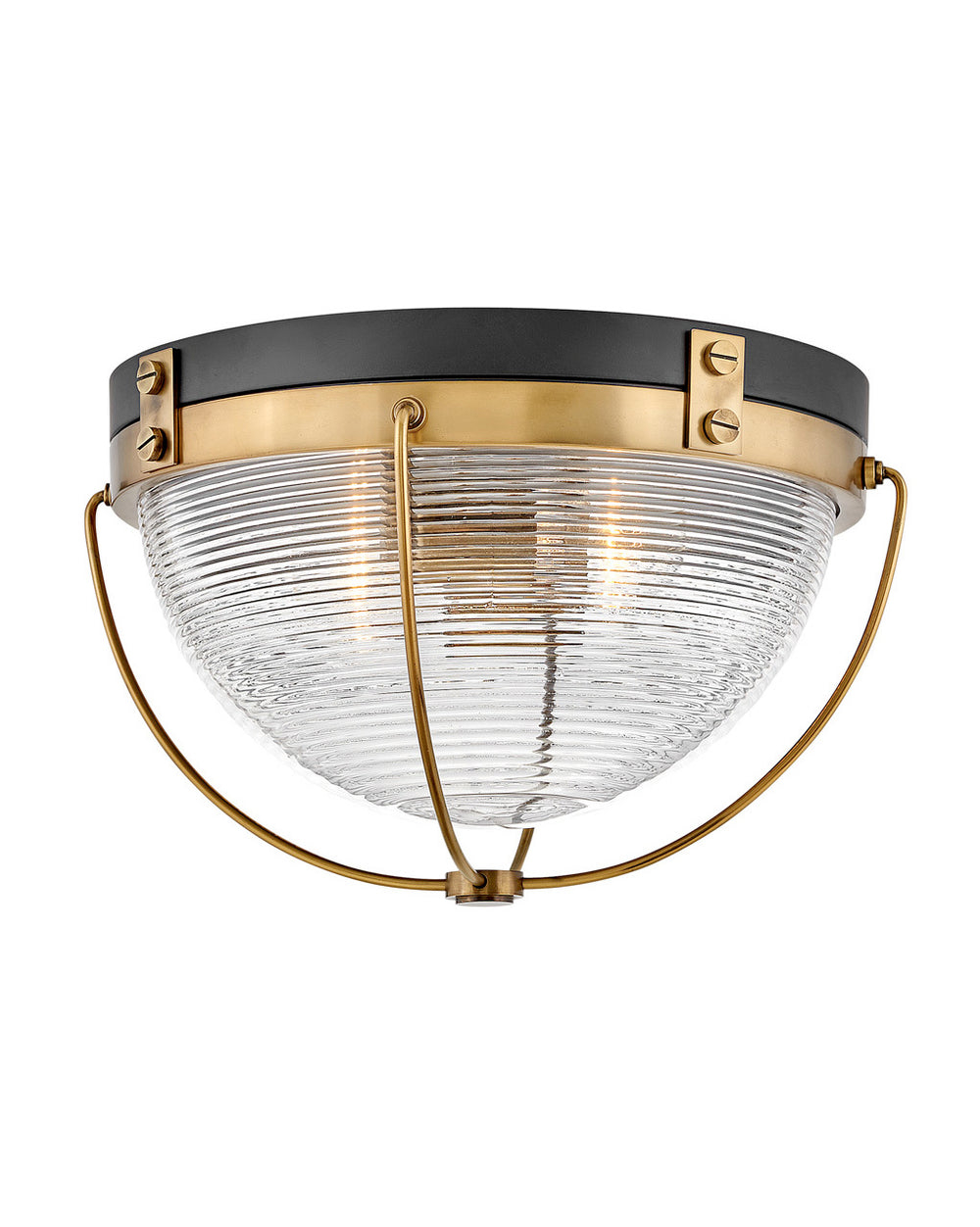 Hinkley Canada - LED Flush Mount - Crew - Heritage Brass- Union Lighting Luminaires Decor