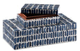 Currey and Company - Box Set - Indigo - Navy/White/Natural- Union Lighting Luminaires Decor