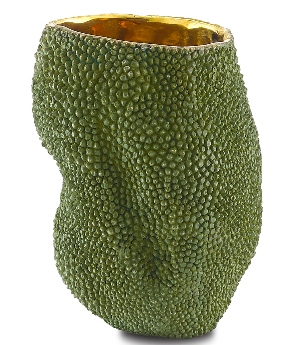 Currey and Company - Vase - Jackfruit Collection - Green/Gold- Union Lighting Luminaires Decor