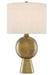 Currey and Company - One Light Table Lamp - Rami - Antique Brass- Union Lighting Luminaires Decor