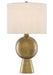 Currey and Company - One Light Table Lamp - Rami - Antique Brass- Union Lighting Luminaires Decor