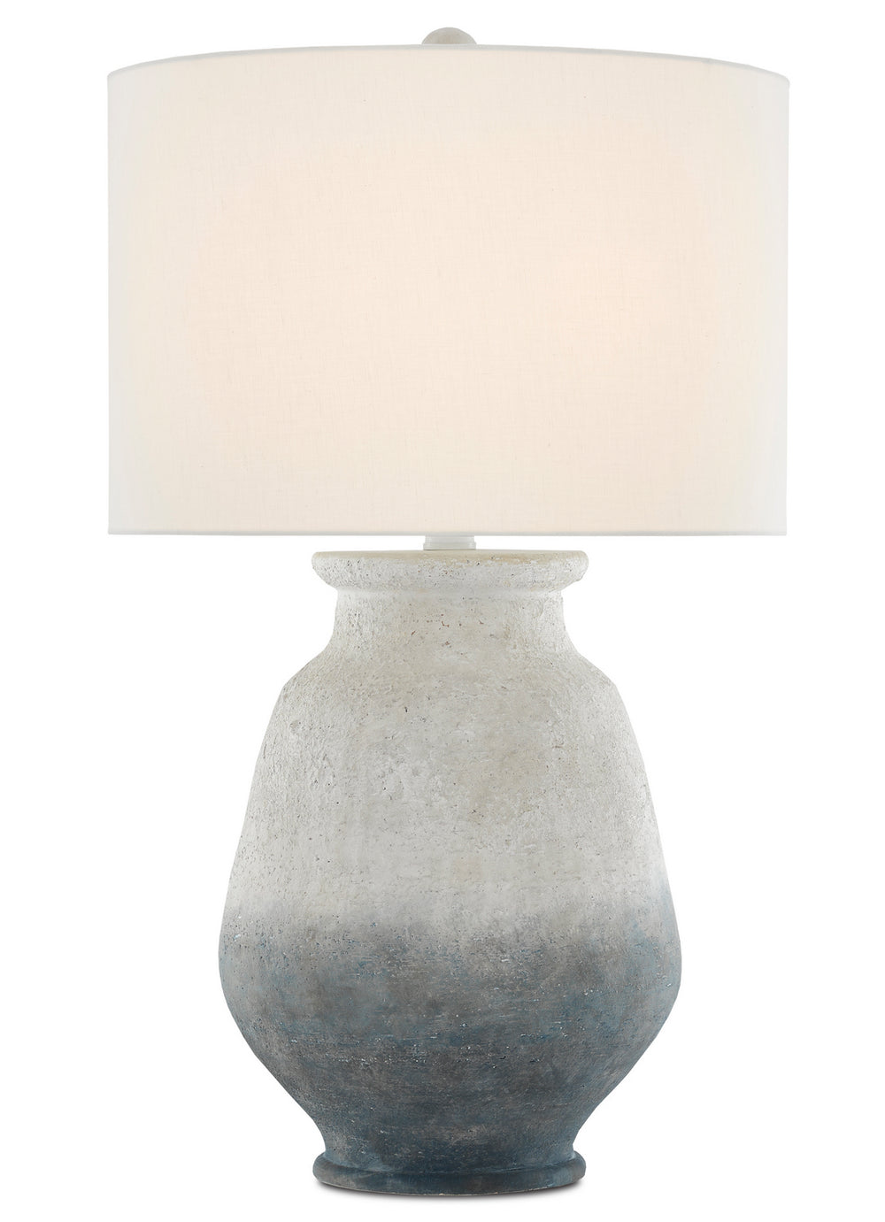 Currey and Company - One Light Table Lamp - Cazalet - Ash Ivory/Blue/Black- Union Lighting Luminaires Decor
