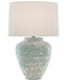 Currey and Company - One Light Table Lamp - Mimi - Aqua/Cream- Union Lighting Luminaires Decor