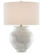 Currey and Company - One Light Table Lamp - Kalossi - White/Gray- Union Lighting Luminaires Decor