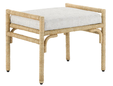 Currey and Company - Ottoman - Olisa - Natural- Union Lighting Luminaires Decor