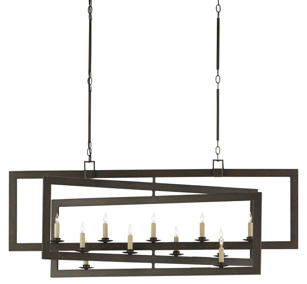 Currey and Company - 11 Light Chandelier - Middleton Collection - Bronze Gold- Union Lighting Luminaires Decor