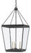 Currey and Company - Three Light Lantern - Ellerman - Old Iron- Union Lighting Luminaires Decor