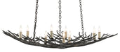 Currey and Company - Nine Light Chandelier - Rainforest - Rustic Bronze- Union Lighting Luminaires Decor