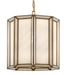 Currey and Company - One Light Pendant - Daze Collection - Antique Brass/White- Union Lighting Luminaires Decor