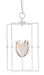 Currey and Company - One Light Lantern - Gesso White/Contemporary Gold Leaf- Union Lighting Luminaires Decor