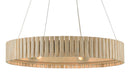 Currey and Company - Six Light Chandelier - Tetterby Collection - Light Taupe/Smokewood- Union Lighting Luminaires Decor