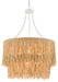 Currey and Company - Four Light Chandelier - Samoa - Gesso White/Natural Rope- Union Lighting Luminaires Decor