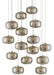 Currey and Company - 15 Light Pendant - Pepper - Nickel/Silver- Union Lighting Luminaires Decor