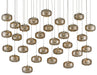 Currey and Company - 30 Light Pendant - Pepper - Nickel/Silver- Union Lighting Luminaires Decor